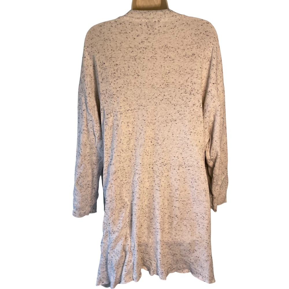 Eileen‎ Fisher Organic Cotton Speckle Crew Neck Tunic Sweater Size XL Ecru Boxy - Picture 2 of 11
